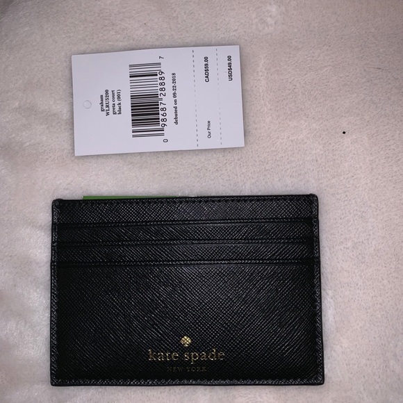 SOLD NWT Kate Spade Glitter Card Case - Picture 2 of 3